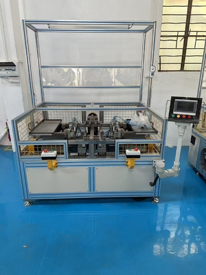 Adjustable Running Speed Radiator Core Builder Machine with 3 Indenters and 1 Workstation