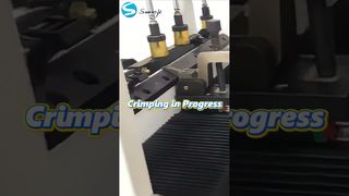 Machine de sertissage semi-automatique de réservoir de radiateur ⚙️ Production en usine#radiator#machine#factoryprocess