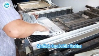 Machine de construction de noyau semi-automatique